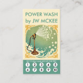 Power Wash Loyalty Punch Card Treuekarte (Vorderseite)