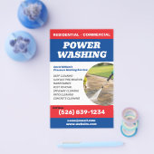 Power Washer | Flyer für Druckwäschedienstleistung (Einzeln)