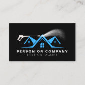 Power Washer House Cleaning Pressure Washing Visitenkarte (Vorderseite)