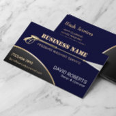 Power Washer Pressure Washing Navy Gold Cleaning Visitenkarte