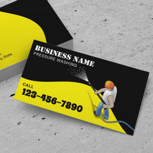 Power Washer Pressure Washing Pro Hausreinigung B Visitenkarte