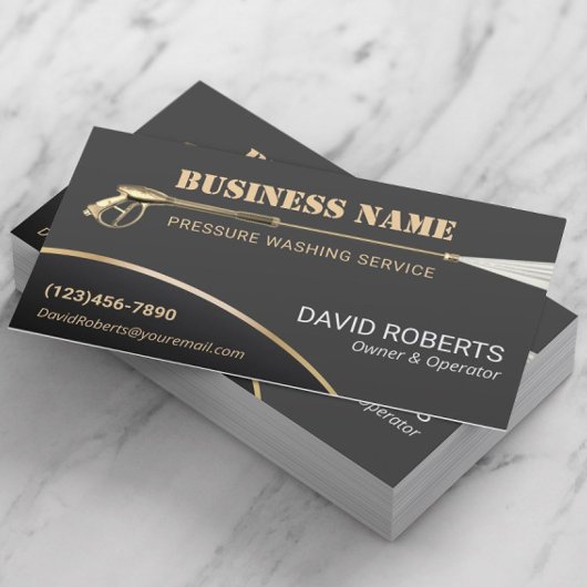 Power Washer Pressure Washing Pro Hausreinigung Visitenkarte