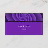 Power windt sich Fraktal-Muster - Veilchen Visitenkarte (Rückseite)