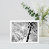 Power Wolken Postkarte (Stehend Vorderseite)