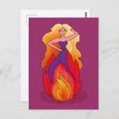 Power women postcard postkarte (Vorne/Hinten)