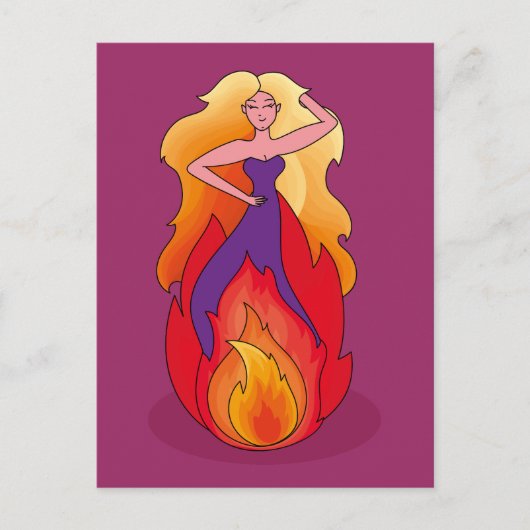 Power women postcard postkarte (Vorderseite)