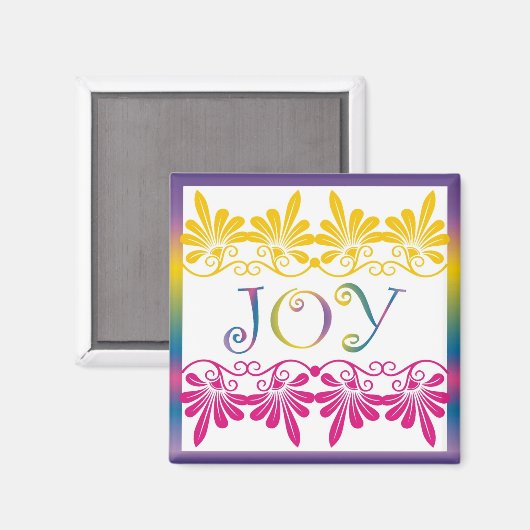 Power Wort für Motivation - Freude Magnet (Vorderseite/Rückseite)