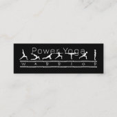 Power Yoga Business Card Mini Visitenkarte (Vorderseite)