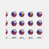 Power Zen Mandala Fleecedecke (Vorderseite (Horizontal))