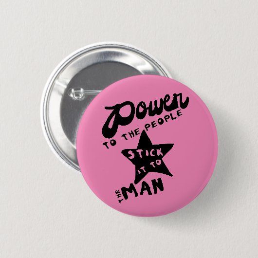 Power zu den Leuten Button (Vorne & Hinten)