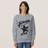 Power zu den Leuten Sweatshirt (Vorne ganz)