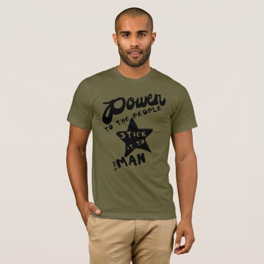 Power zu den Leuten T-Shirt (Vorne ganz)