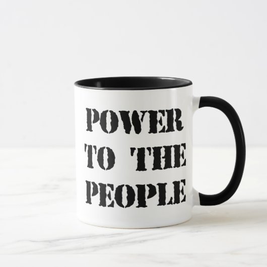Power zu den Leuten Tasse (Rechts)