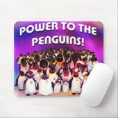 "Power zu den Penguins " Mousepad (Mit Mouse)