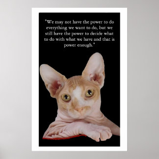 "Power zu entscheiden" Poster