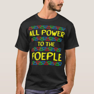Power zum Afroamerikaner der Volksgeschichte T-Shirt