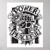 Power zum Friedlichen Poster (Vorne)
