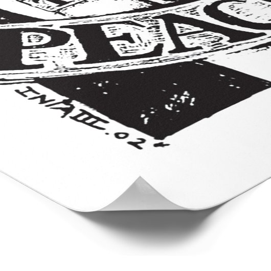 Power zum Friedlichen Poster (Ecke)