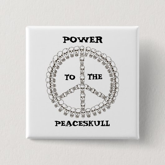 Power zum peaceskull button (Vorderseite)
