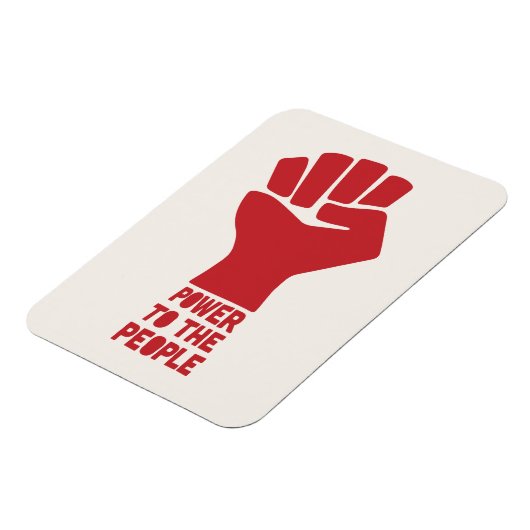 Power zum Volk Magnet (Linke Seite)