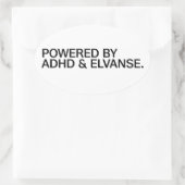 Powered By ADHD & Elvanse  | Sticker (Tasche)