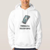 Powered By AI Fueled By Coffee Hoodie - Tech Geek (Vorderseite)