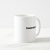 Powered by AI Mug – AI-Themed Gift for Techies Kaffeetasse (VorderseiteRechts)