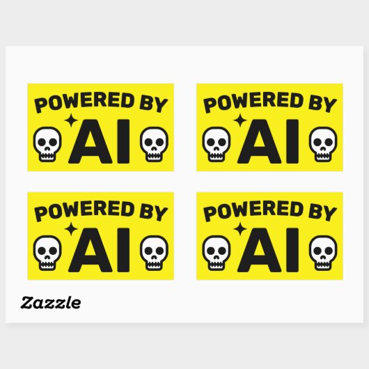 Powered by AI™ Stickers (Blatt)