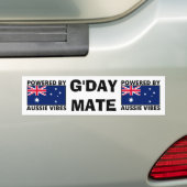 Powered by Aussie Vibes Autoaufkleber (Auf Auto)