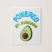 Powered By Avocado Cartoon Drawing Puzzle (Vertikal)