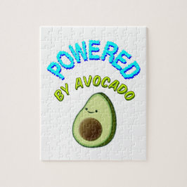 Powered By Avocado Cartoon Drawing Puzzle