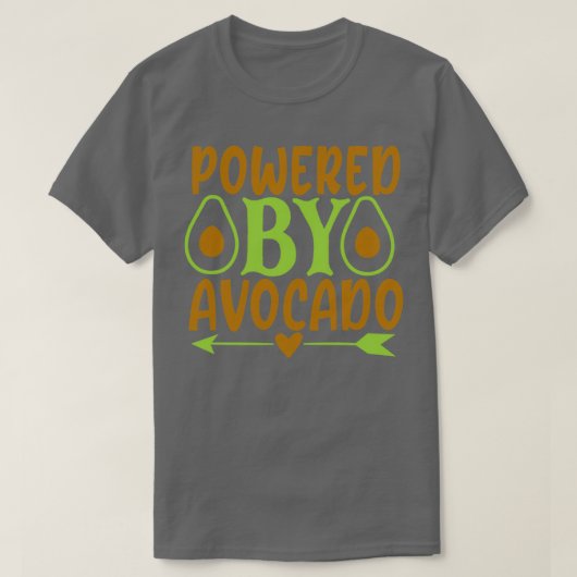 Powered by Avocado Classic TShirt (Design vorne)