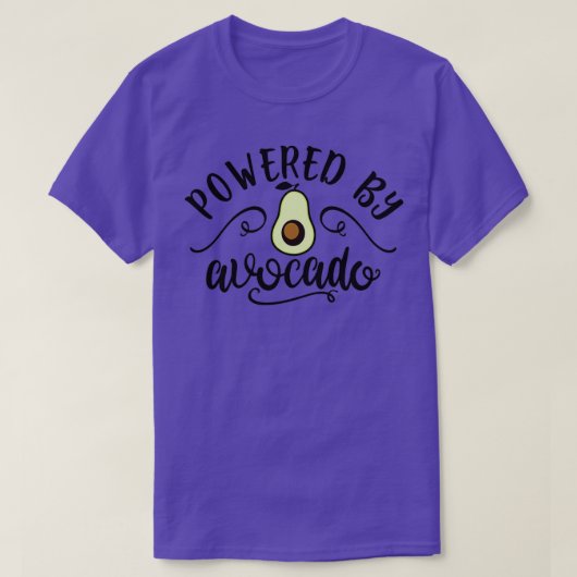 Powered by Avocado Funny für Veganer T-Shirt (Design vorne)