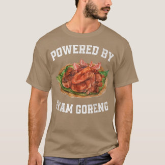 Powered by Ayam Goreng Indonesische Fitness Mot T-Shirt