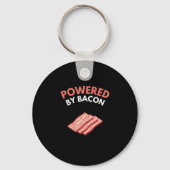 Powered by Bacon Funny Pork Schlüsselanhänger (Rückseite)