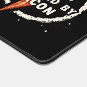 Powered by Bacon Funny Retro Feinschmecker Ästheti Schreibtischunterlage (Ecke)