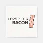 Powered by Bacon Serviette (Vorderseite)