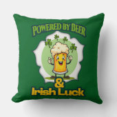 Powered by Beer St Patrick’s Day Shirt – almofada Kissen (Vorderseite)