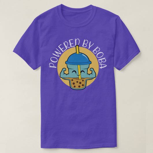 Powered by Boba Bubble Tea 1527 T-Shirt (Design vorne)