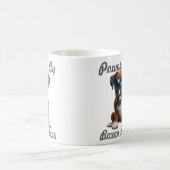 Powered by Boxer Kisses – Funny Boxer Dog Graphic Kaffeetasse (Mittel)