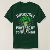 Powered by Broccoli Funny Broccoli Lover Vegan Ve T-Shirt (Design vorne)