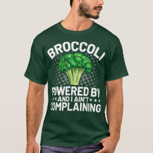 Powered by Broccoli Funny Broccoli Lover Vegan Ve T-Shirt