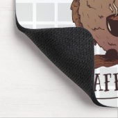 Powered By Caffeine Owl Grid Mauspad (Ecke)