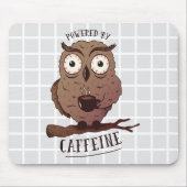 Powered By Caffeine Owl Grid Mauspad (Vorne)