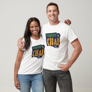 Powered by Chai Shirt - Funny Desi Mens Womens T-S