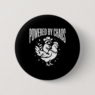 Powered By Chaos - Süße Sternvektorgrafik - Waschb Button