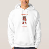Powered By Chocolate | Funny Design Hoodie (Vorderseite)