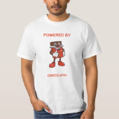 Powered By Chocolate | Funny Design T-Shirt (Vorderseite)