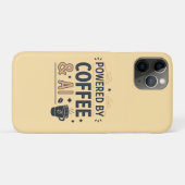 Powered by Coffee & AI Retro Tech Vector Case-Mate iPhone Hülle (Rückseite (Horizontal))