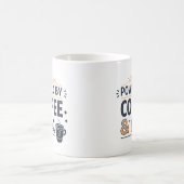 Powered by Coffee & AI Retro Tech Vector Kaffeetasse (Mittel)